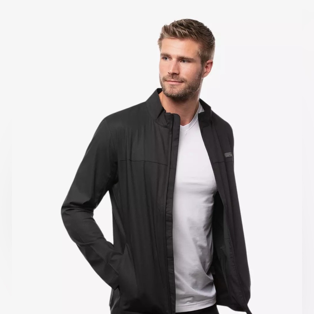 Travis Matthew Crystal Cove 2.0 Full Zip Jacket Black Small Golf PGA